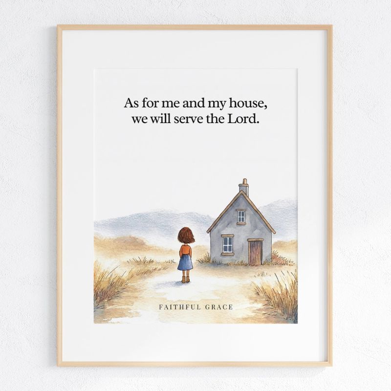 As for me and my house, we will serve the Lord. art print