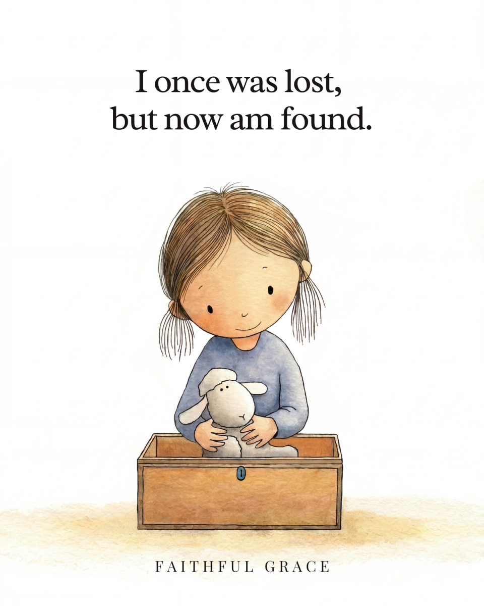 I once was lost, but now am found