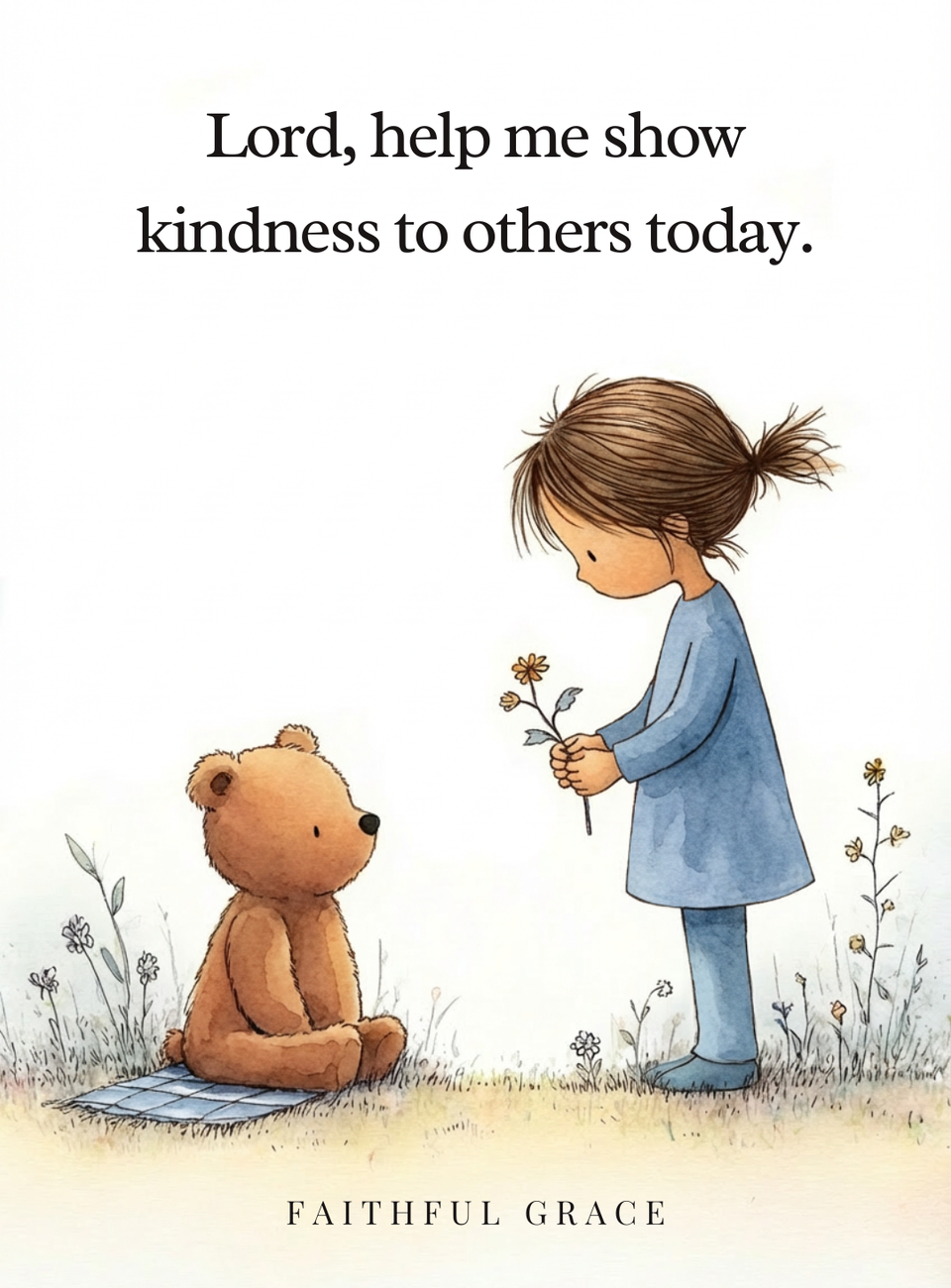 Lord, help me show kindness to others today.