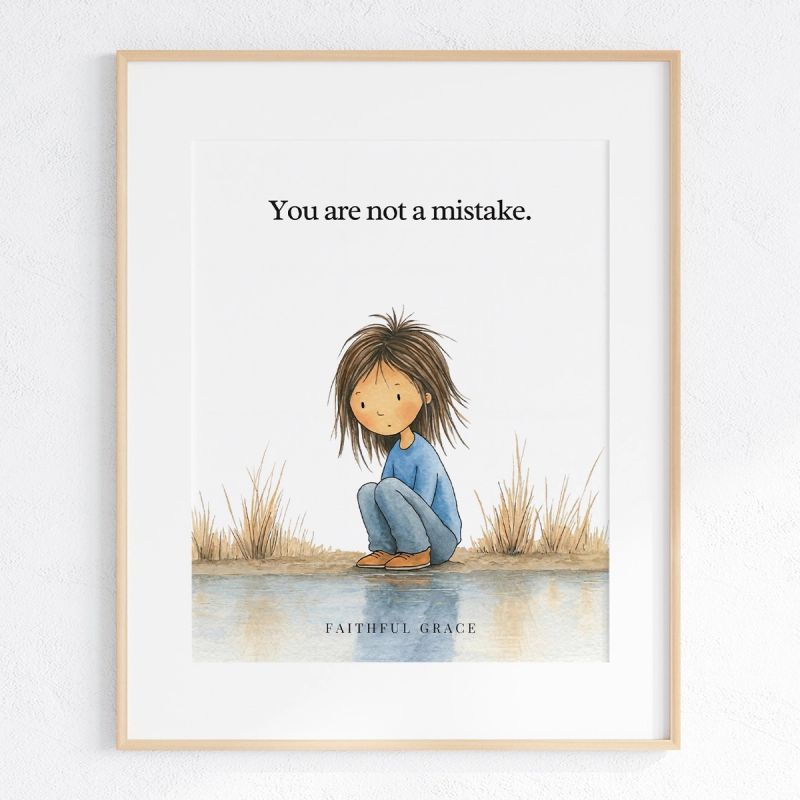 You are not a mistake. art print