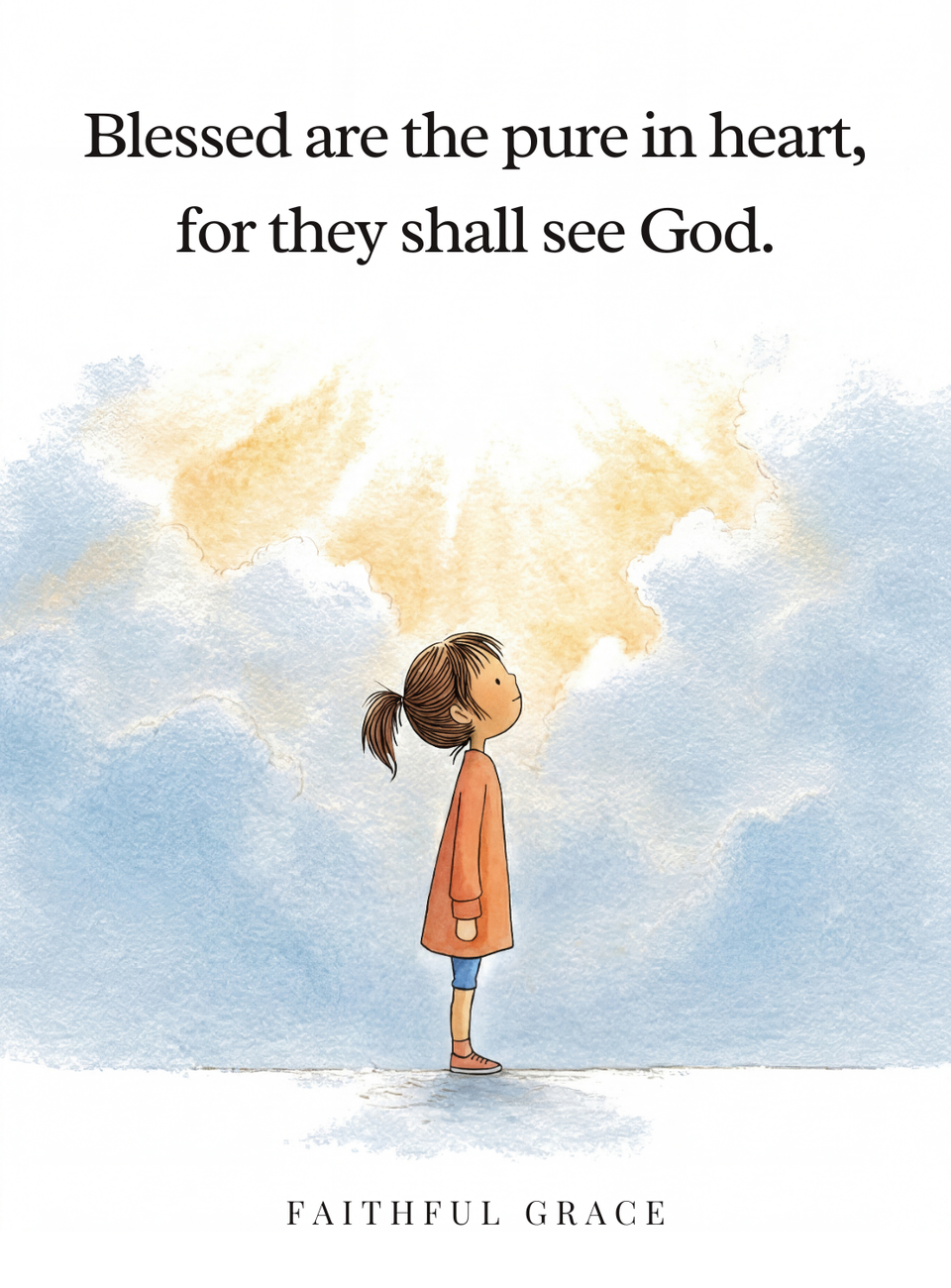 Blessed are the pure in heart, for they shall see God.