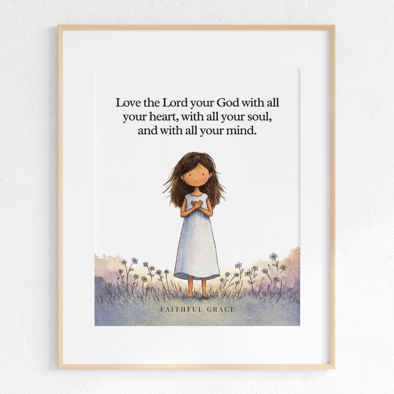 Love the Lord your God art print