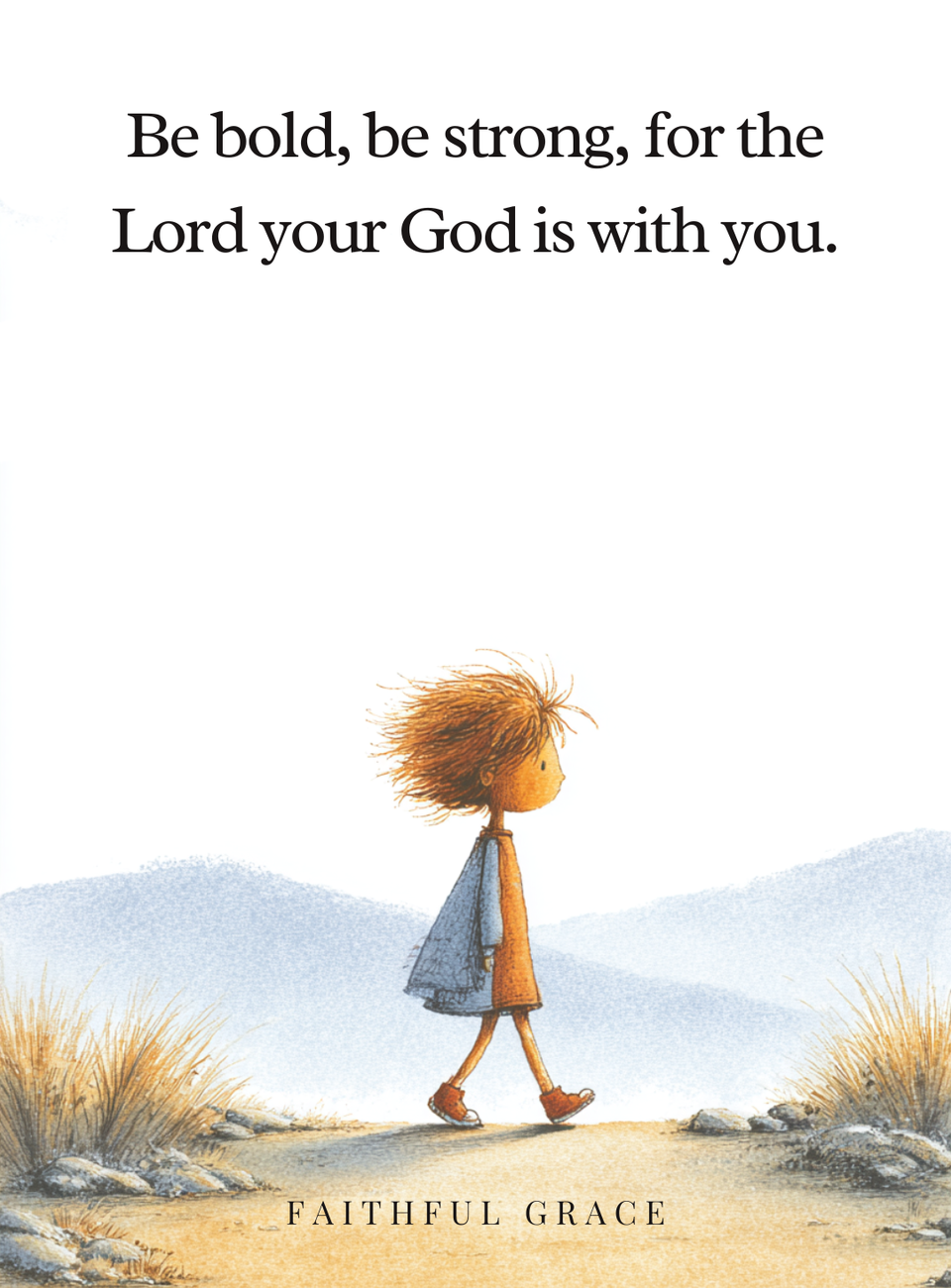 Be bold, be strong, for the Lord your God is with you.