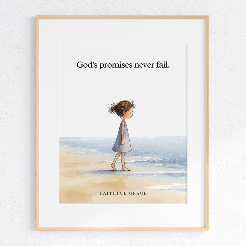 God's promises never fail. art print