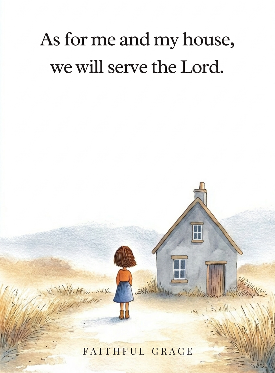As for me and my house, we will serve the Lord.