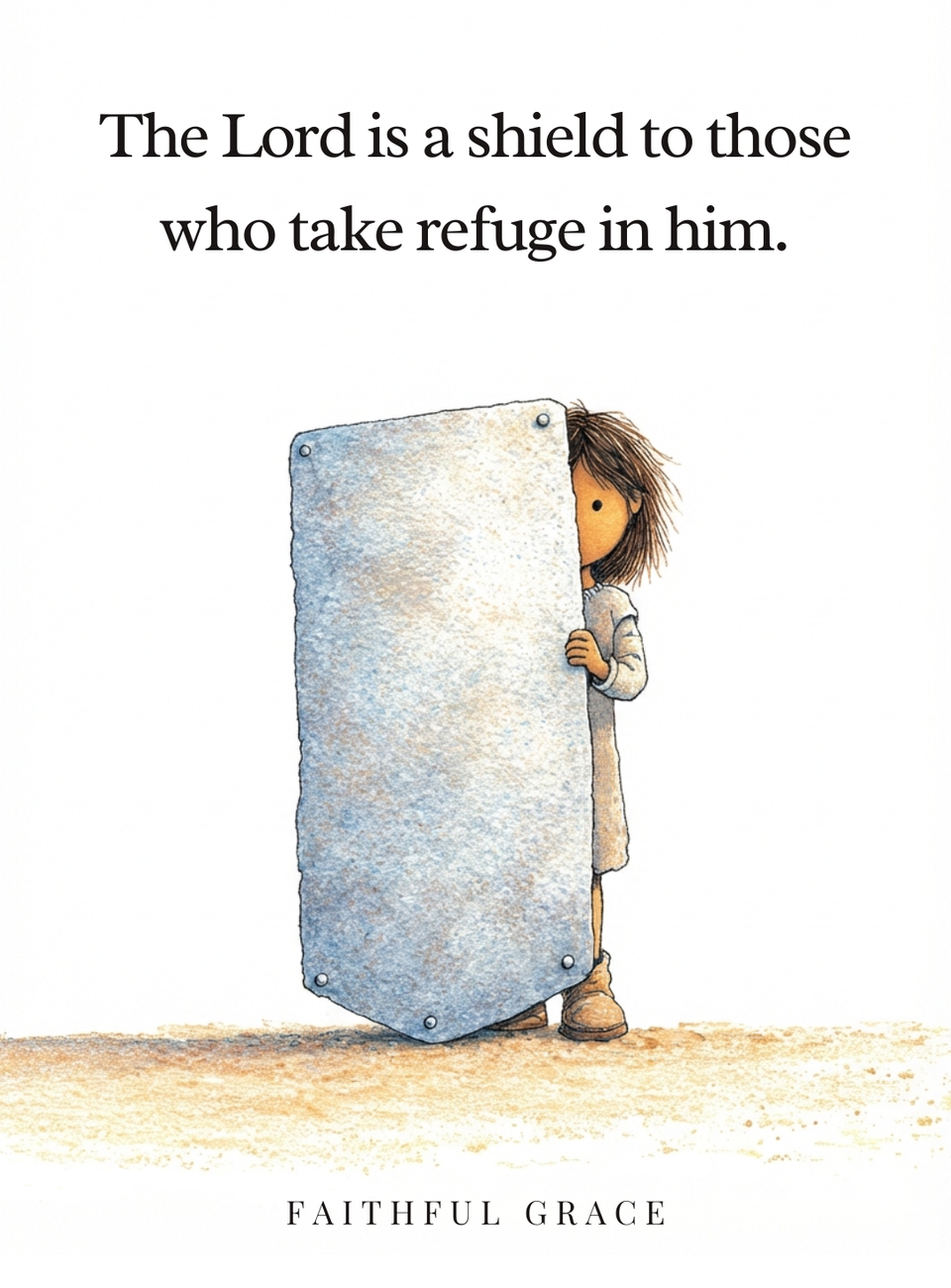 He is a shield to those who take refuge in him