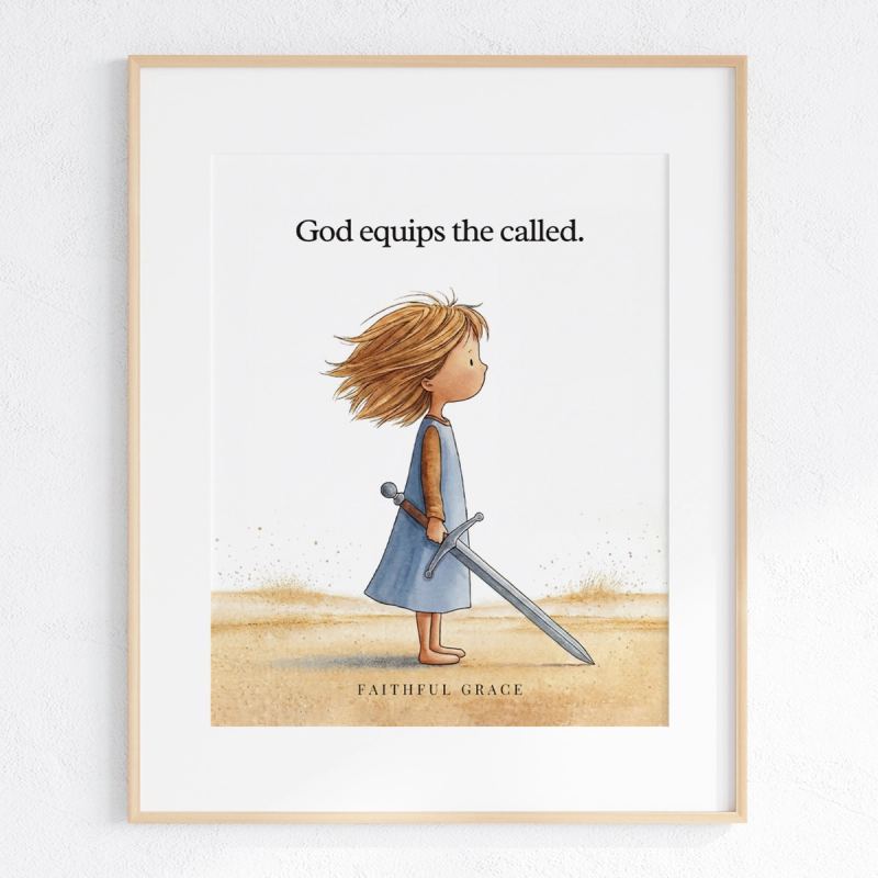 God equips the called art print
