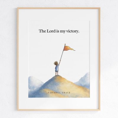 The Lord is my victory. - art print