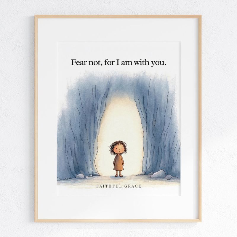 Fear not, for I am with you. art print