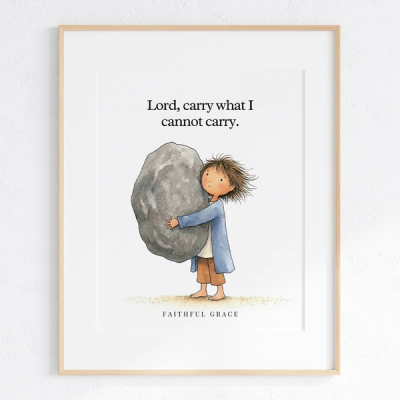 Lord, carry what I cannot carry - art print