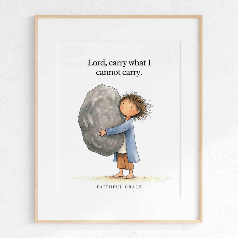 Lord, carry what I cannot carry art print