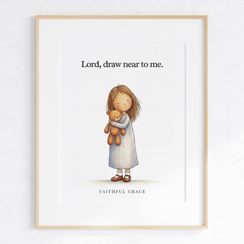 Lord, draw near to me art print