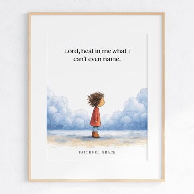 Lord, heal in me what I can't even name. - art print