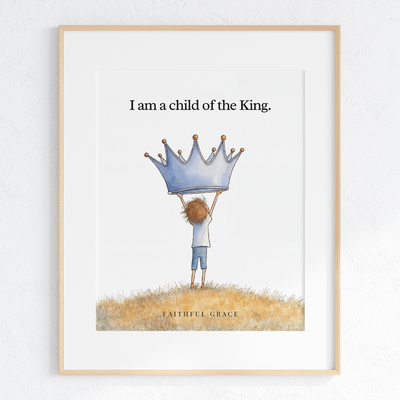 I am a child of the King art print
