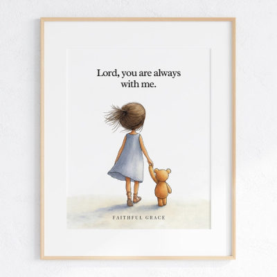 Lord, You are always with me. - art print
