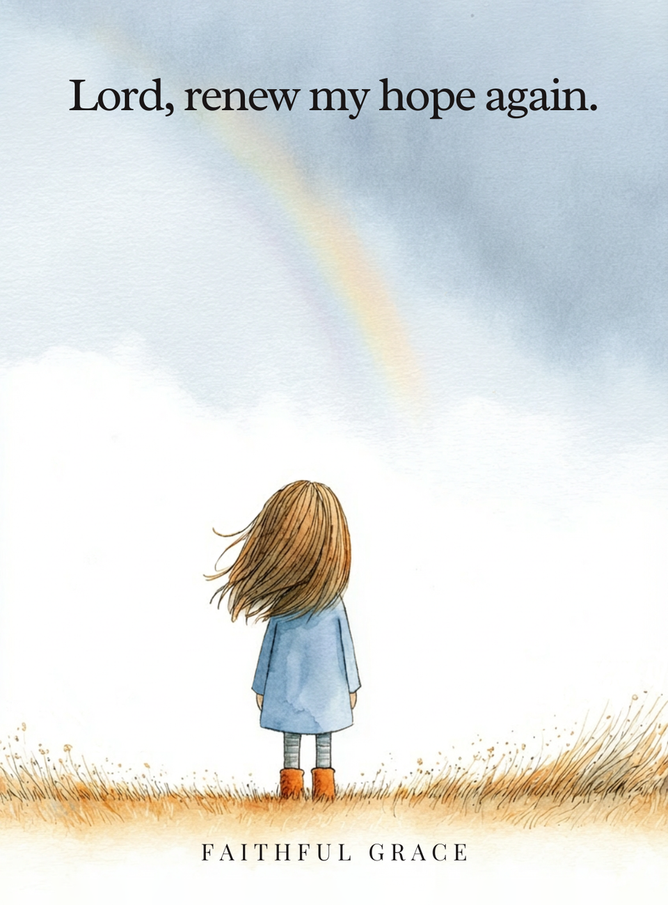 Lord, renew my hope again.