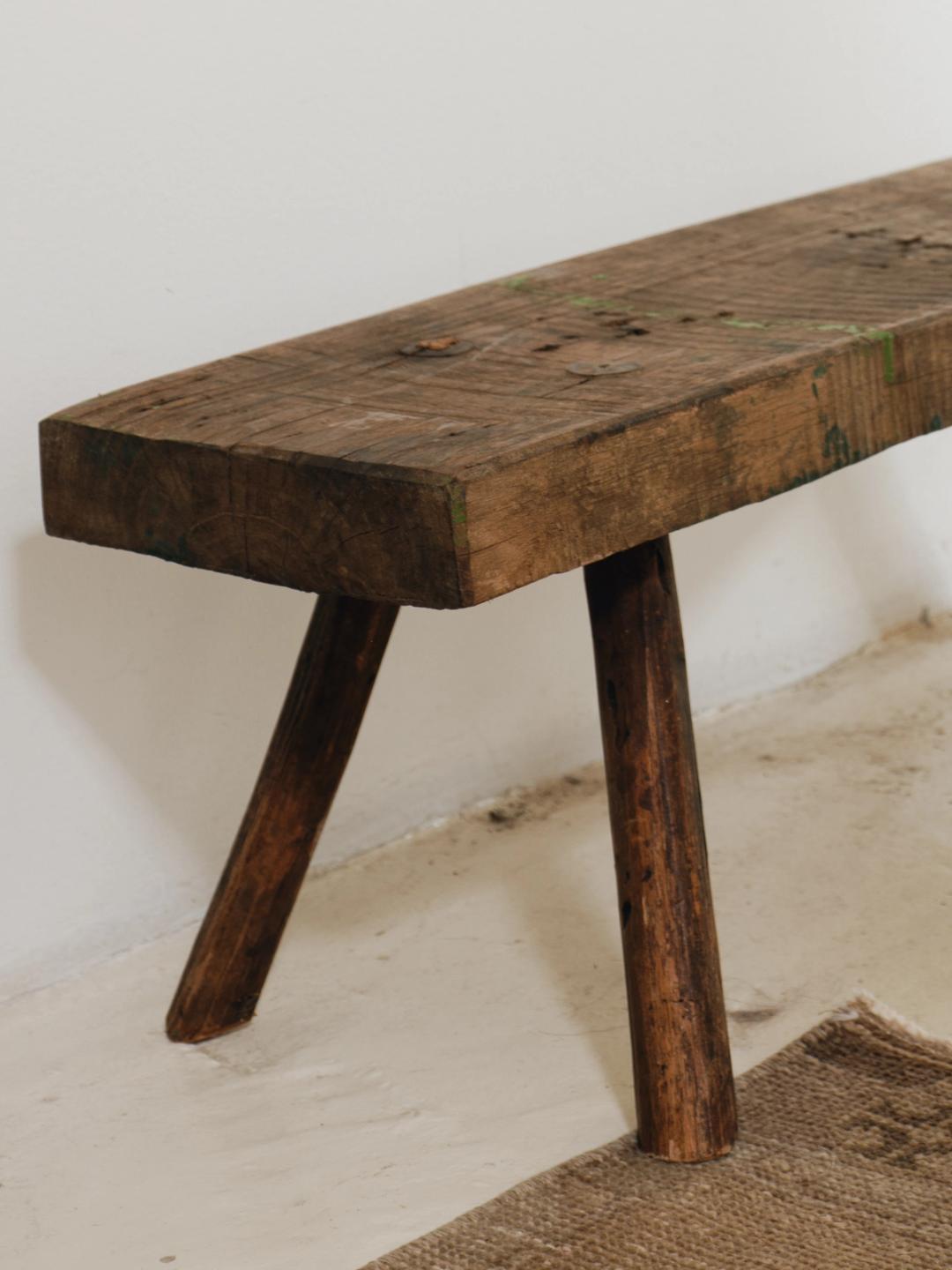 Dark Wood Bench