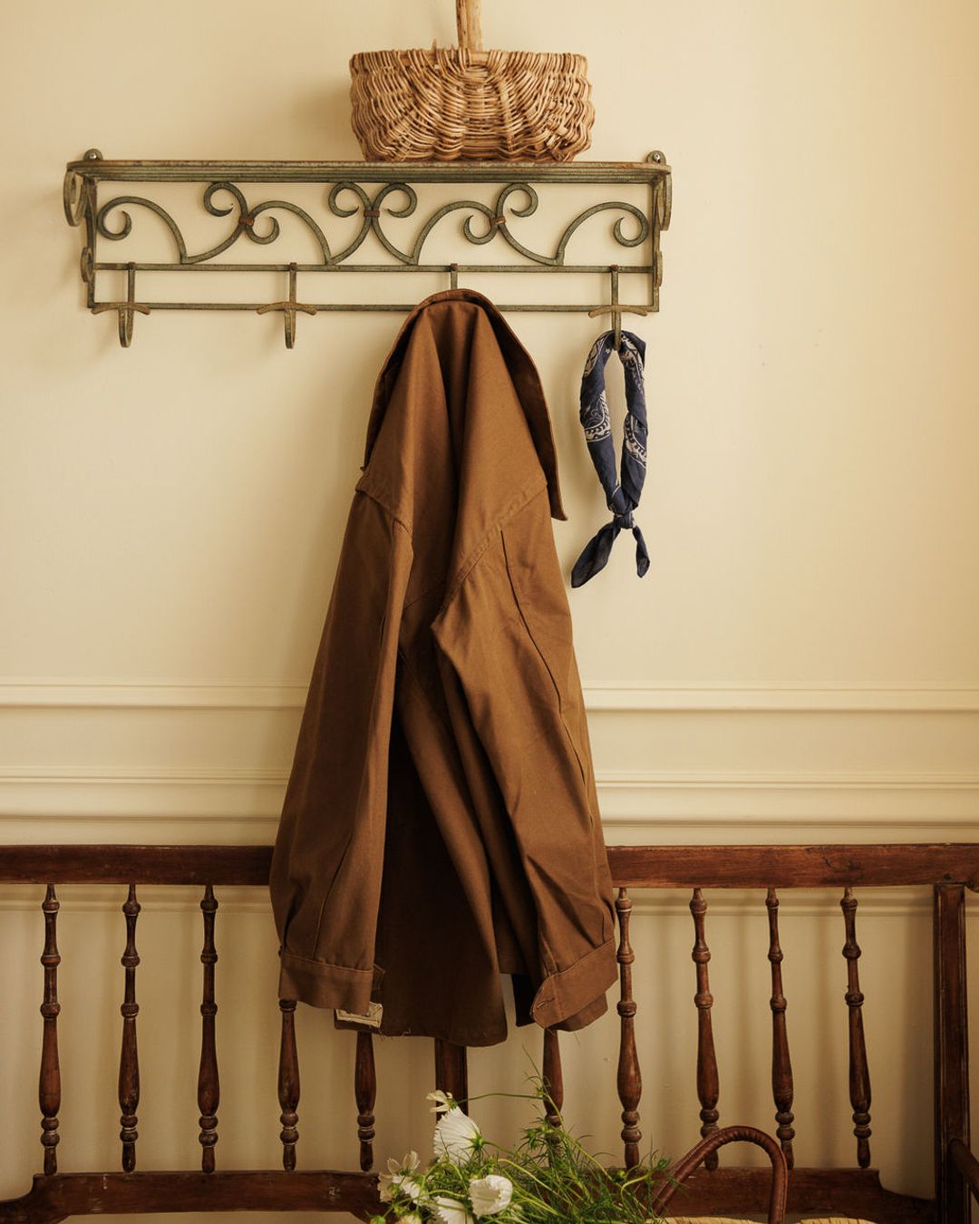 Wrought Iron Coat Rack