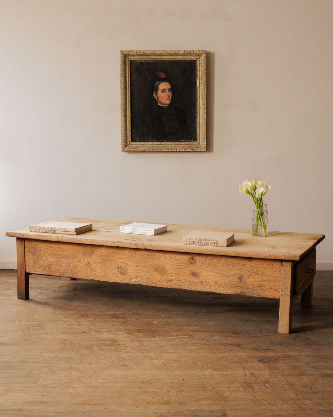 Monumental 19th c. Oak Coffee Table
