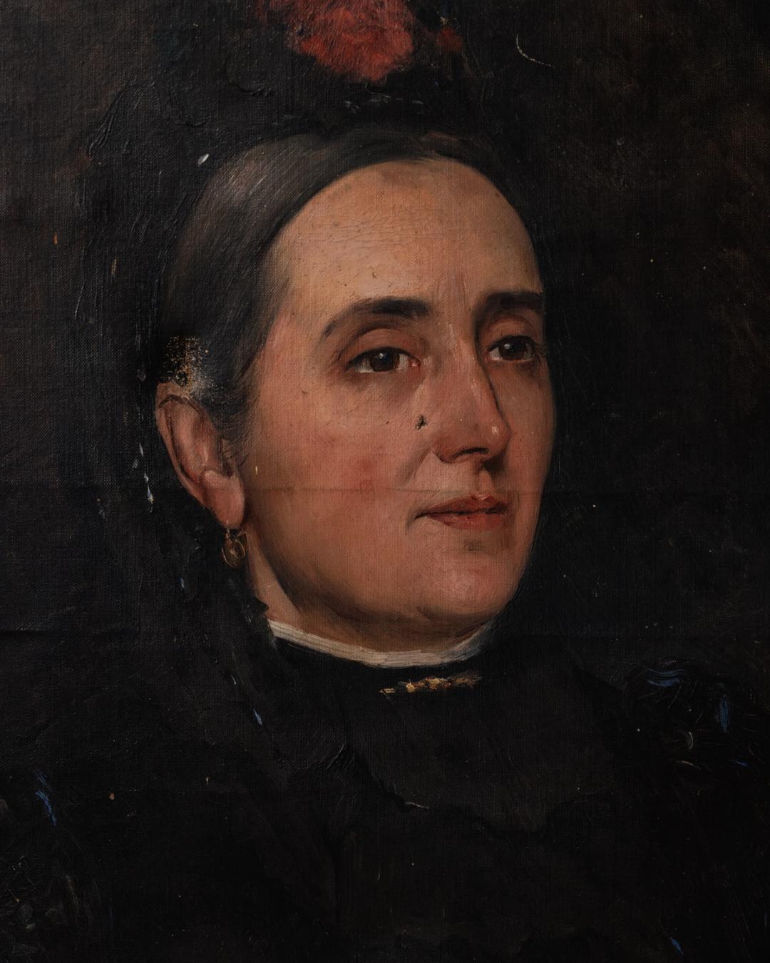 French Portrait Oil Artwork