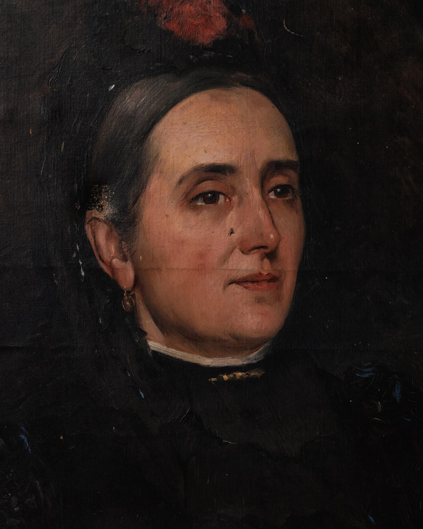 French Portrait Oil Artwork