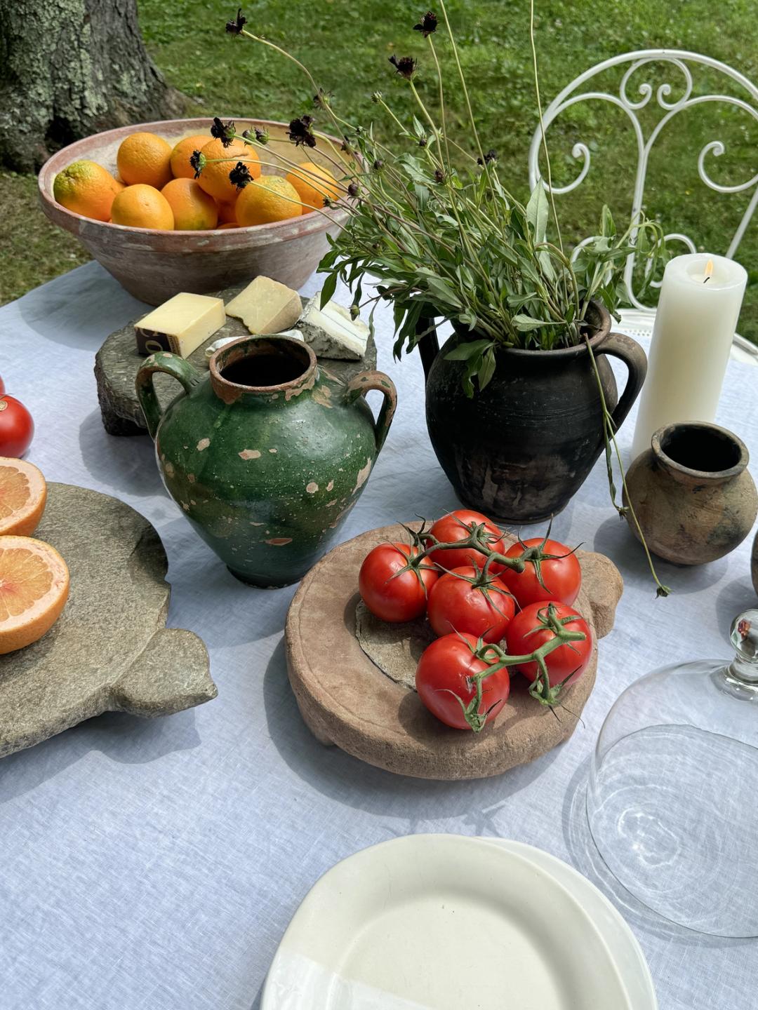 Two Handled Green Hungarian Vase