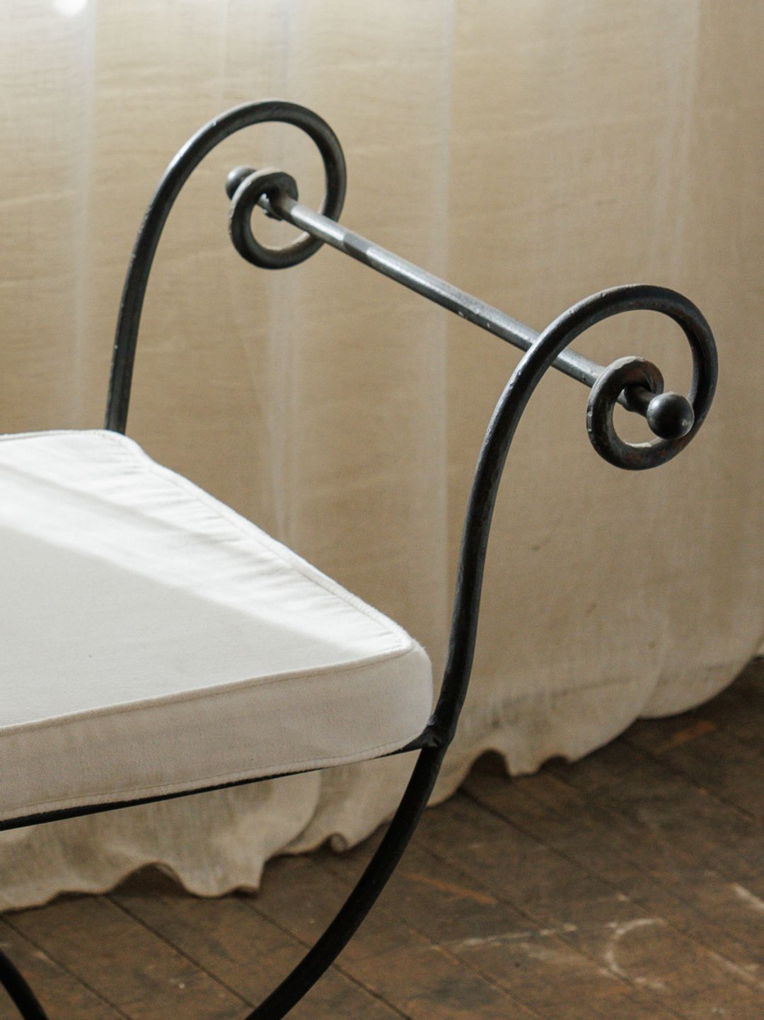 Wrought Iron Bench