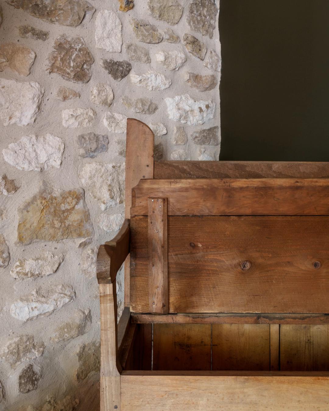 Antique Salt Box Bench