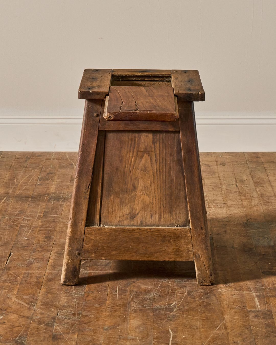 Rare Salt Box Stool