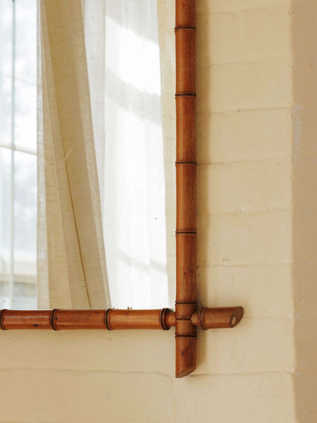 Faux Bamboo Mirror - Vertical