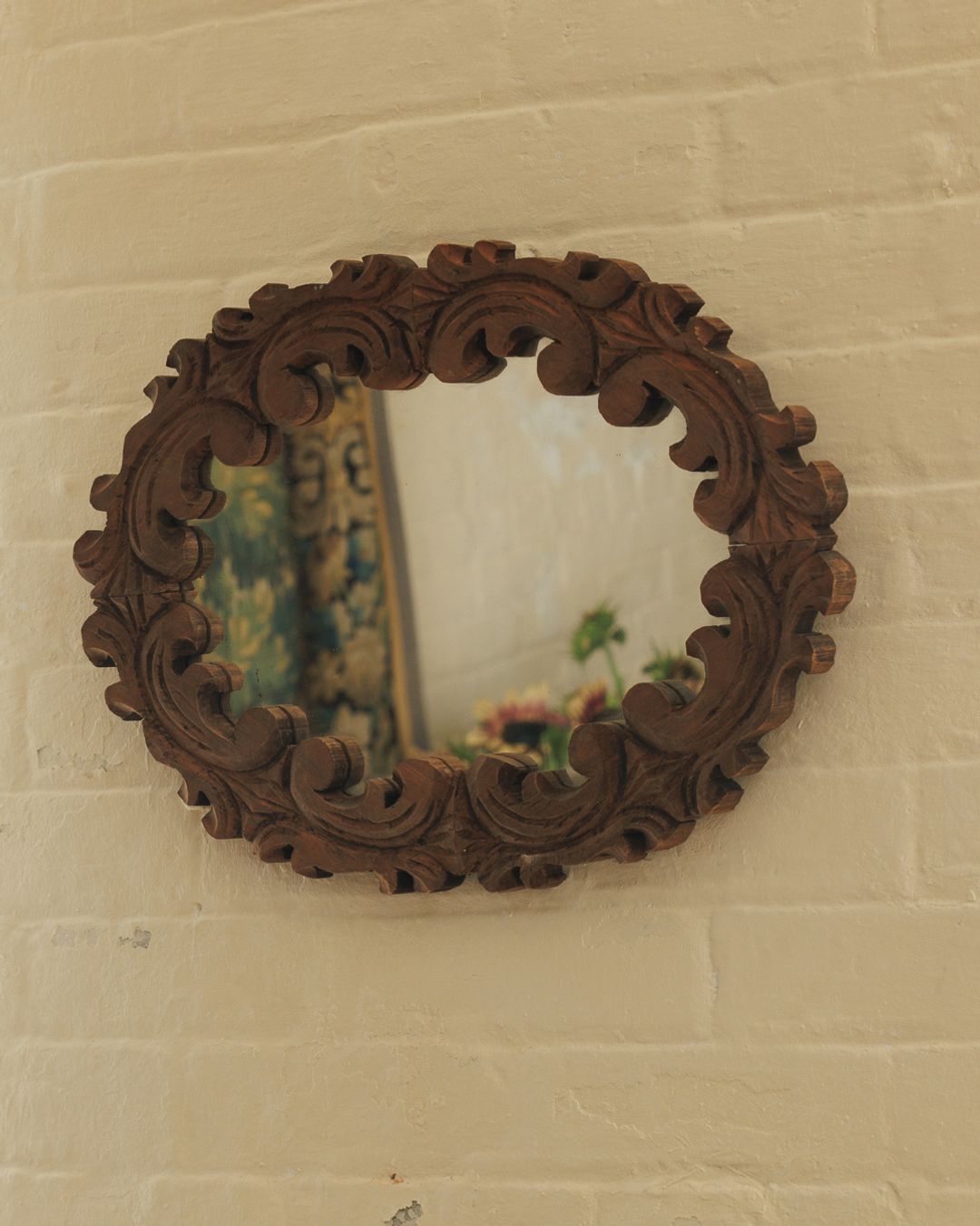 Vintage Teak Mirror