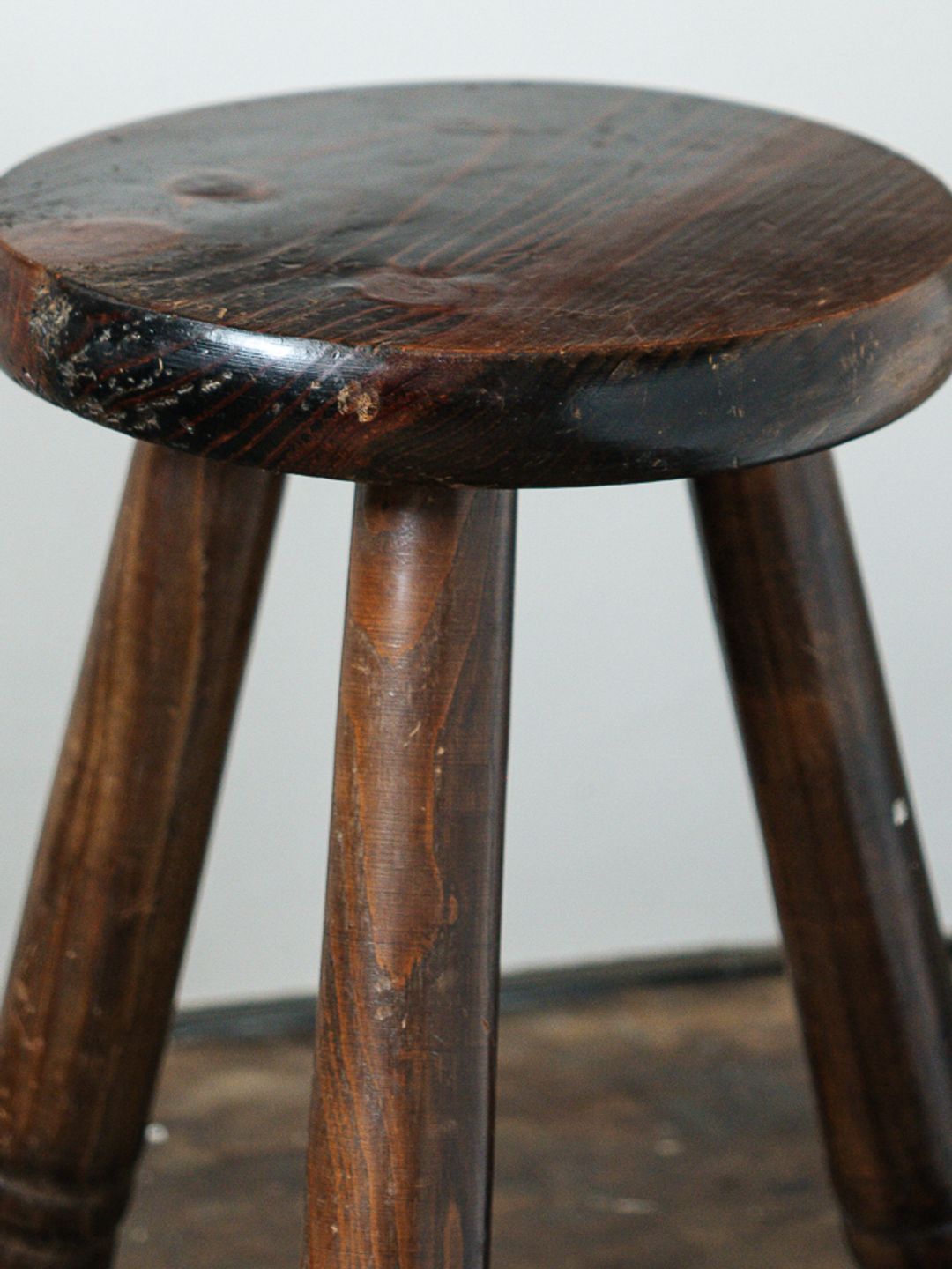 Round Mini Wood Stool