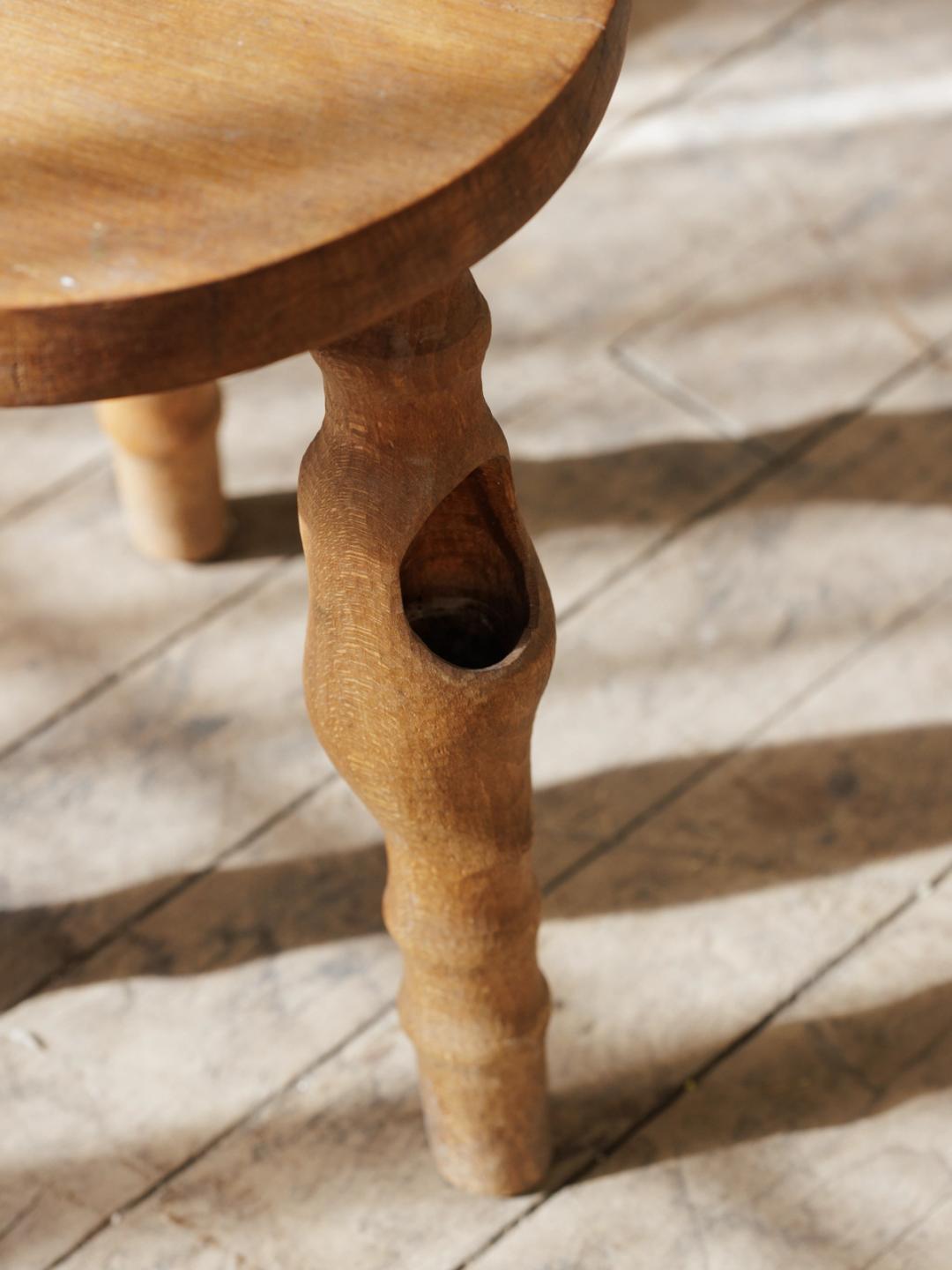 Carved Wooden Stool
