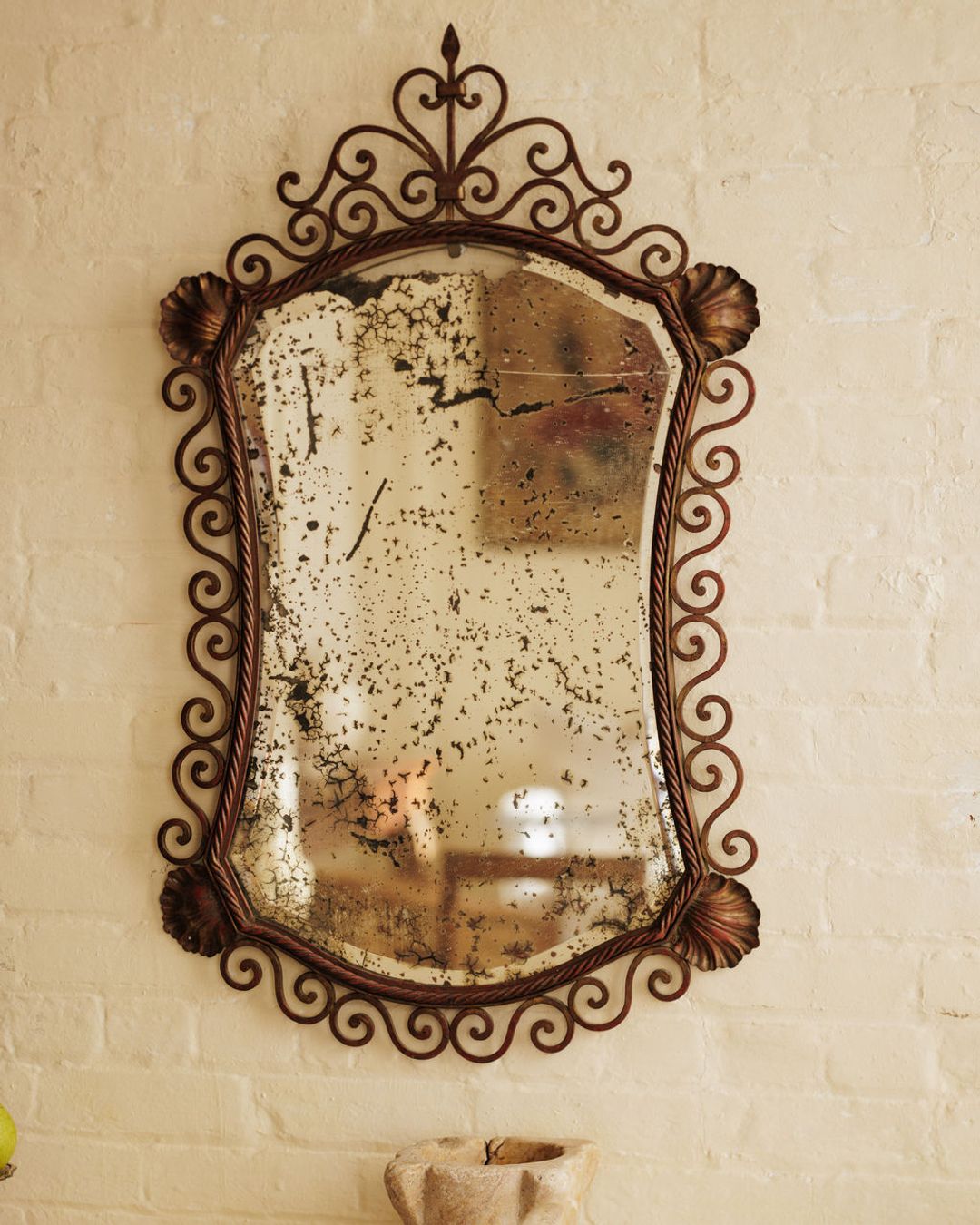 19th c. Shell Mirror