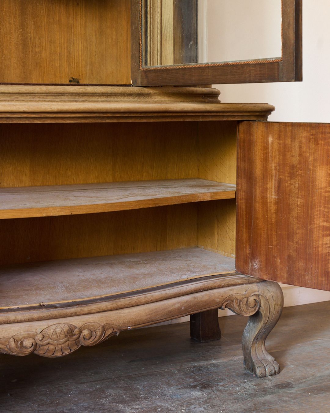 19th c. French Oak Vitrine