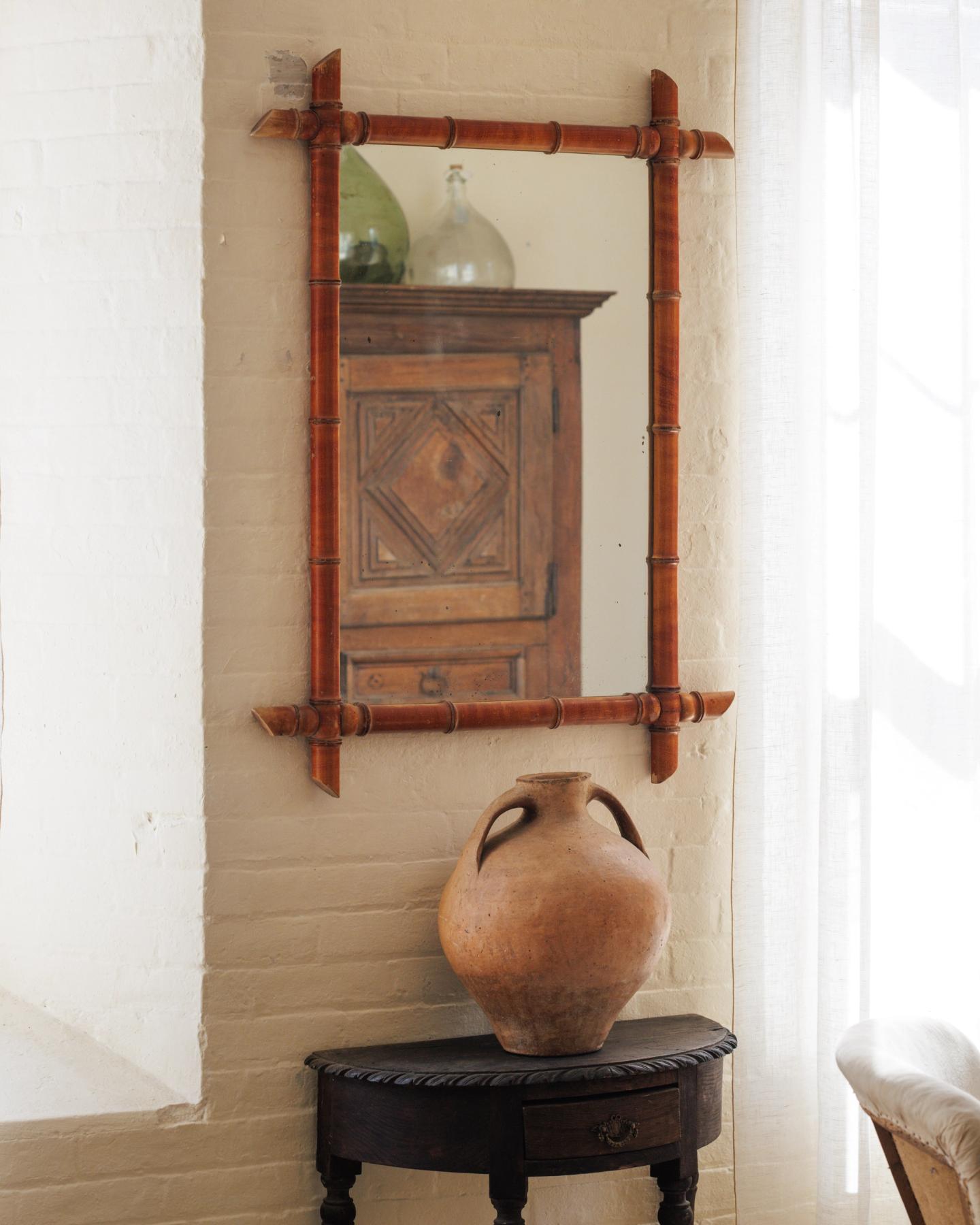 Faux Bamboo Mirror - Extra Large