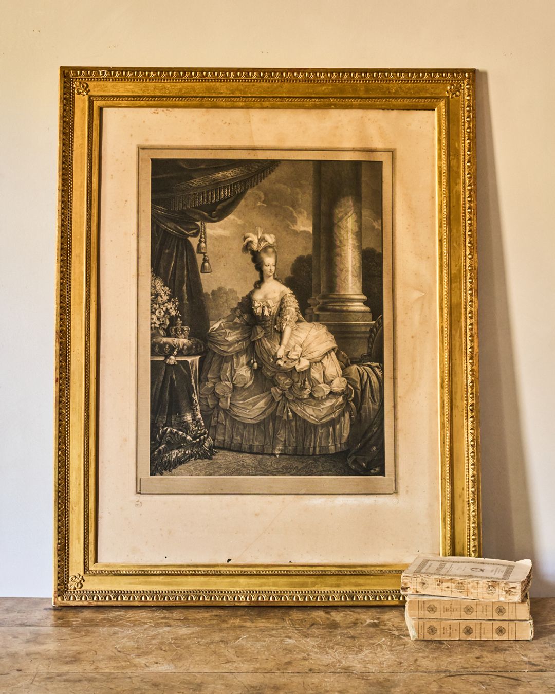 Framed Engraving of Marie Antoinette