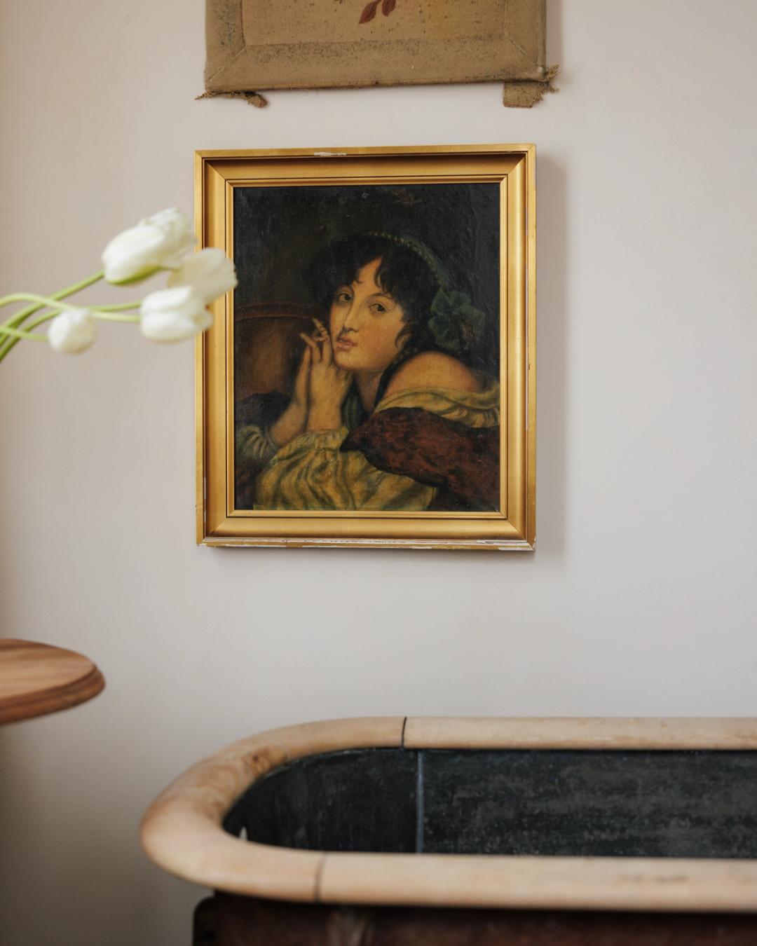 Oil Portrait Painting - The Lady