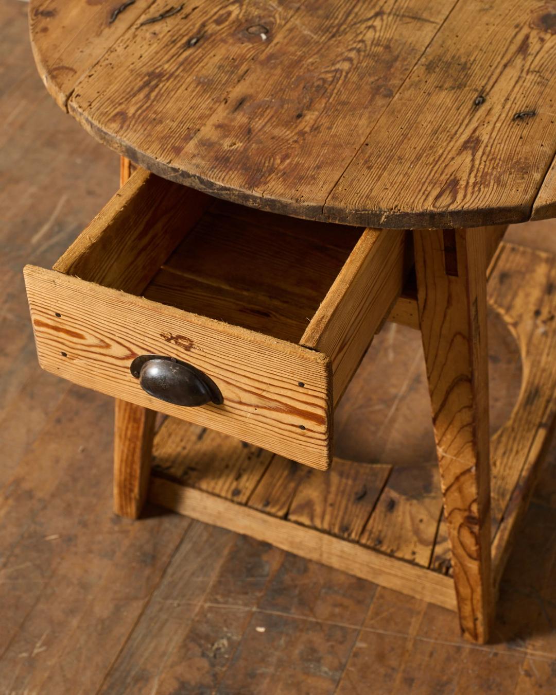 French Folding Side Table