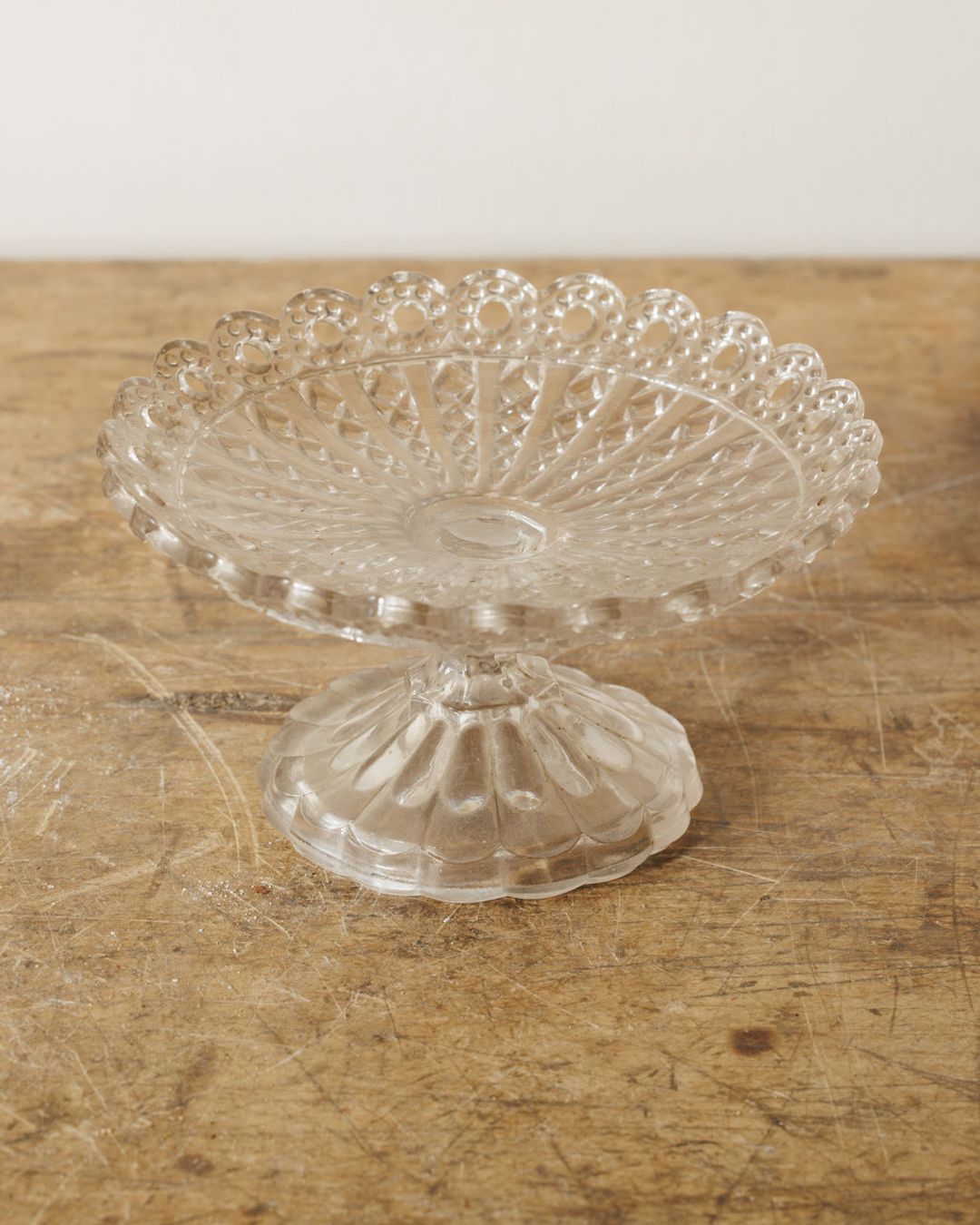 Glass Pedestal Dish - II