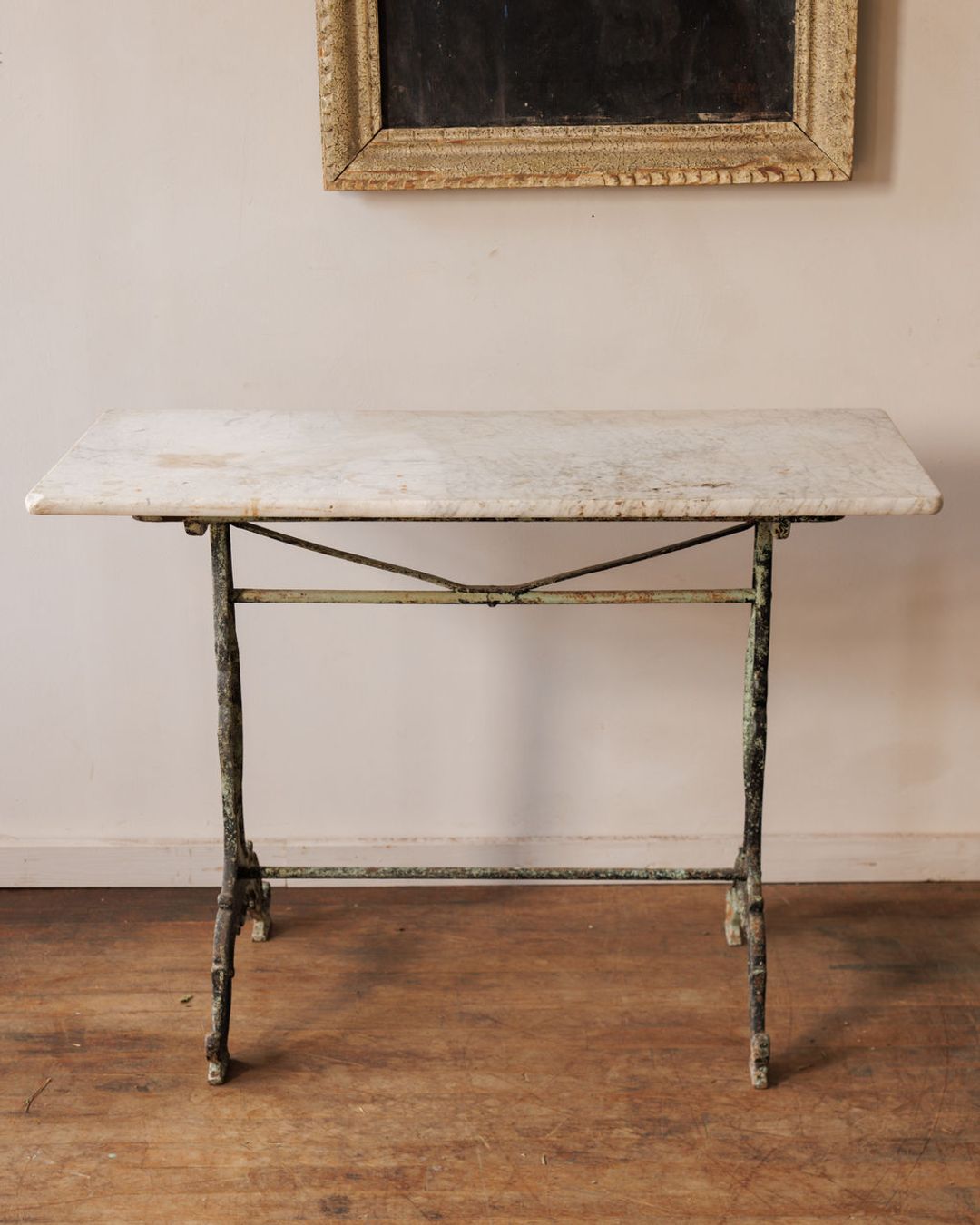 Antique Marble Bistro Table