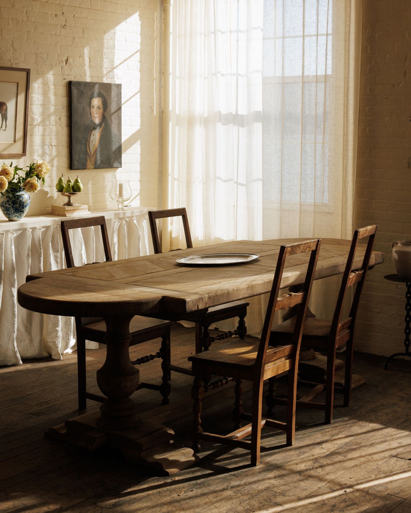 Parquet Oak Monastery Table