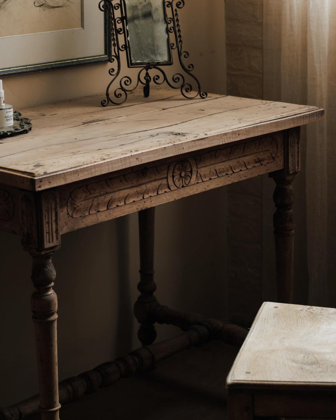 Cavaillon Carved Oak Desk