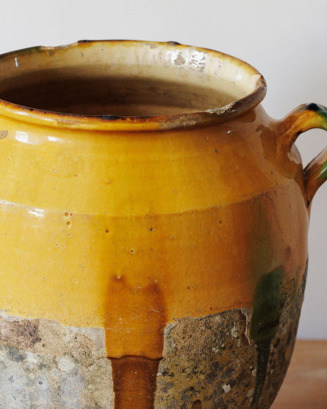Rare Yellow Confit Pot - Large