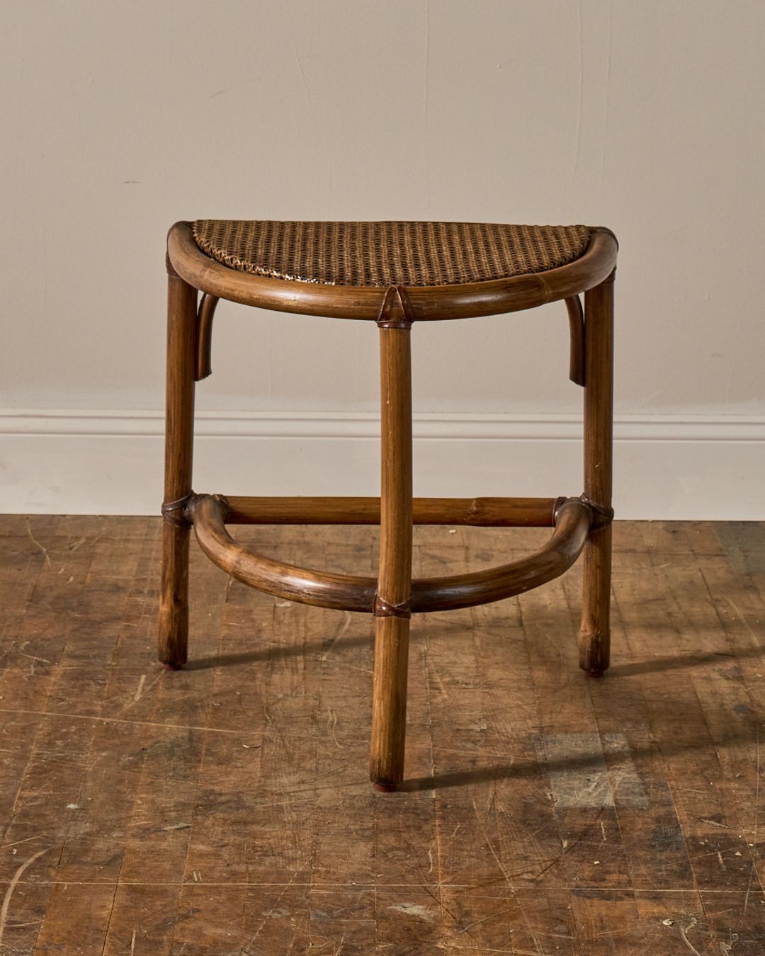French Wicker Side Table