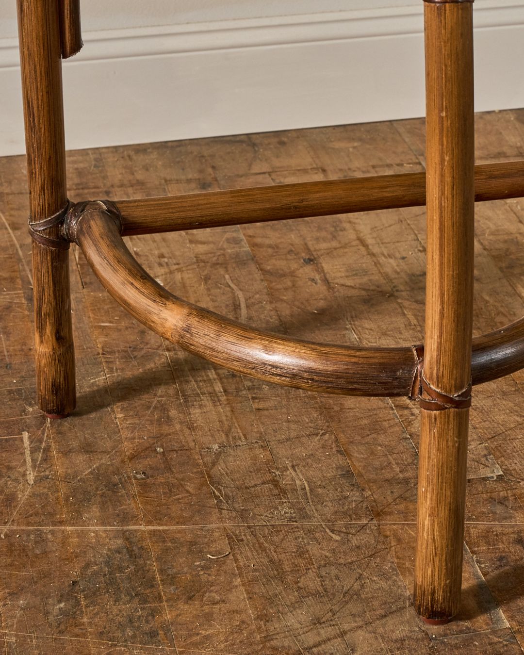 French Wicker Side Table