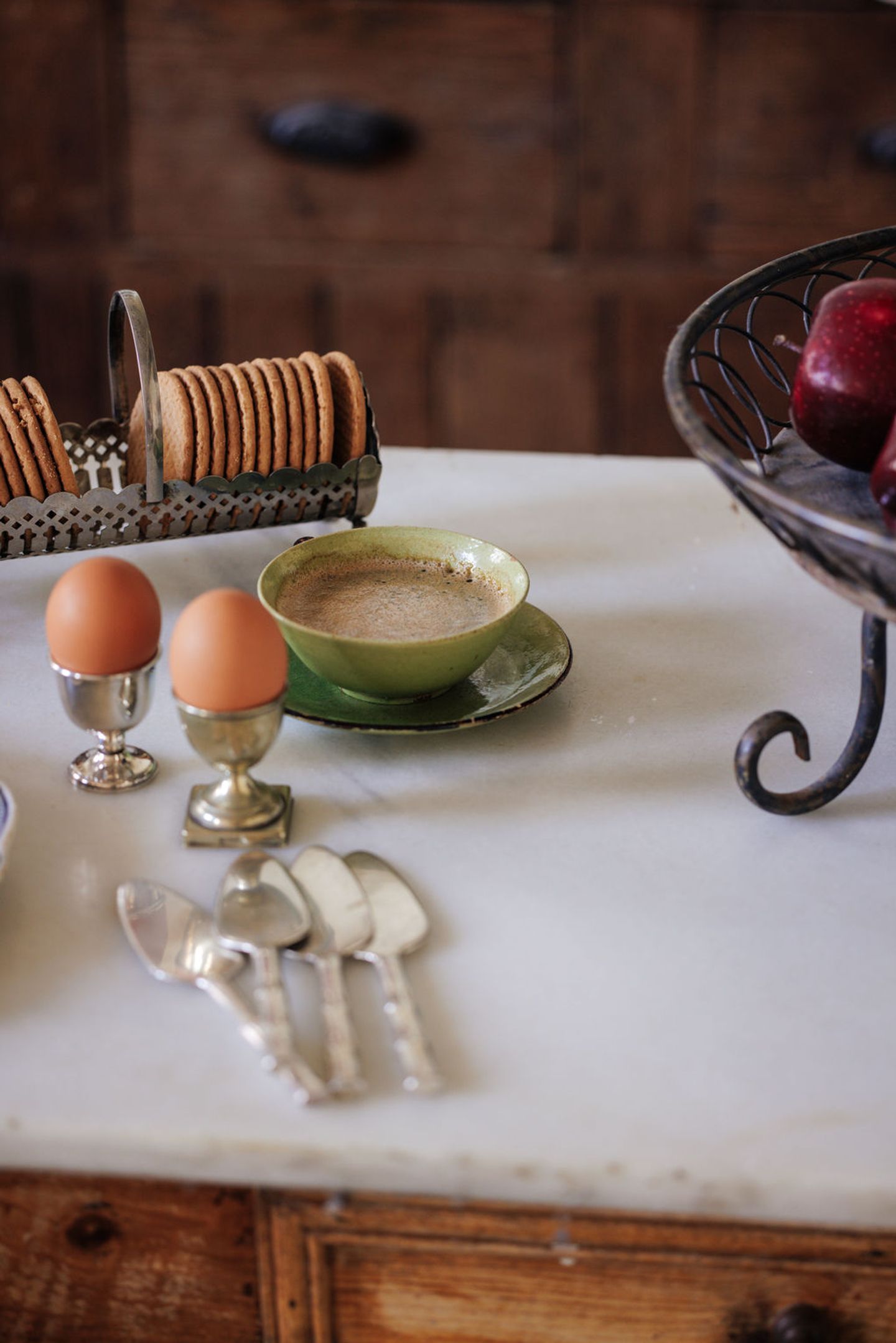 Vintage Espresso Cup and Saucer Set