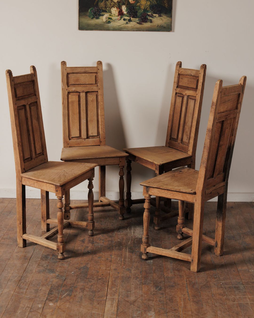 19th c. Oak Monastery Chair