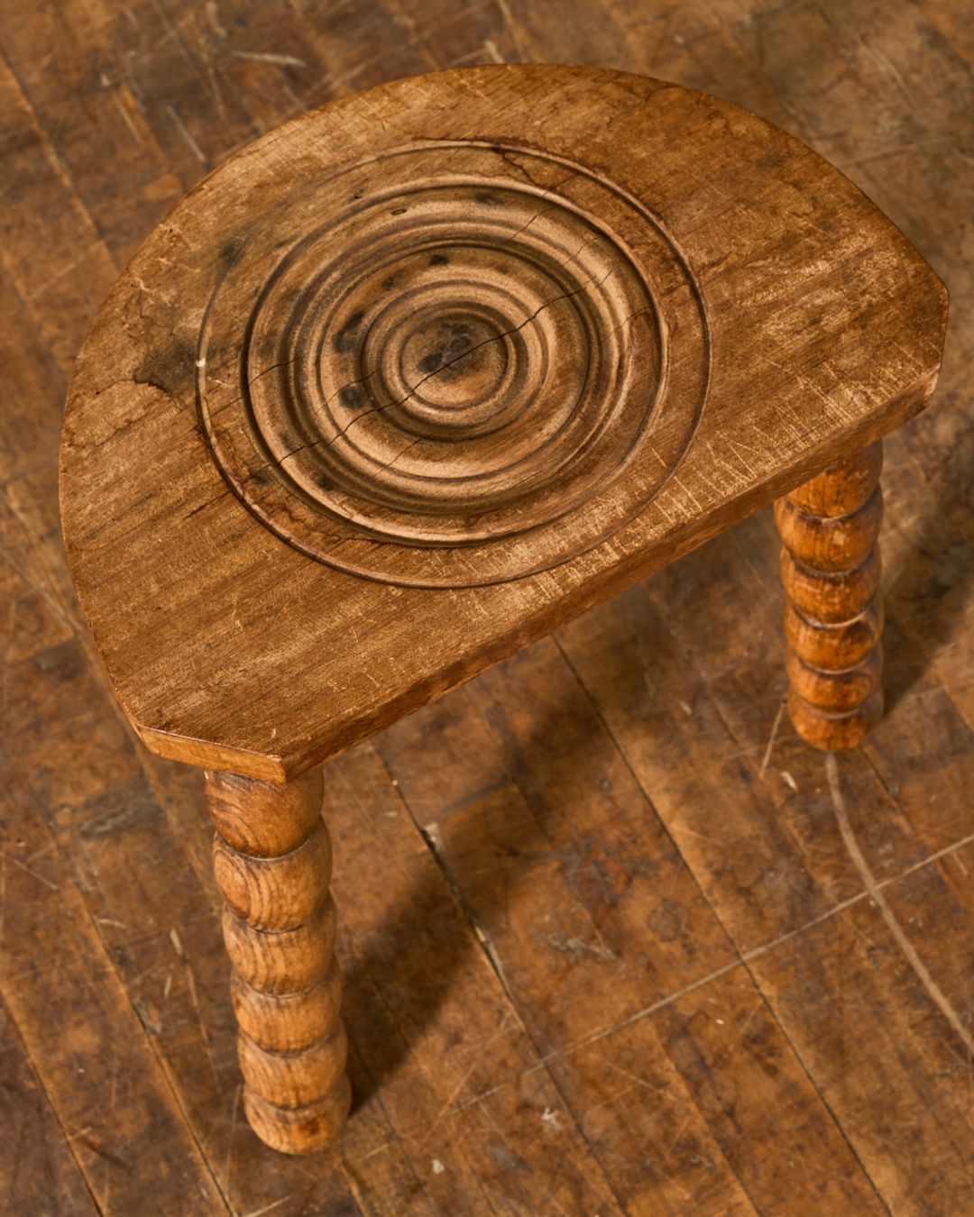 French Demi Lune Stool