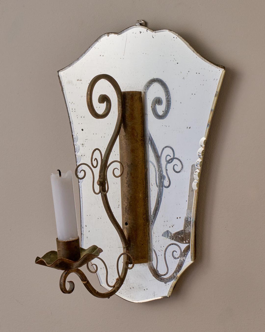 Mirror Candle Wall Sconce - II